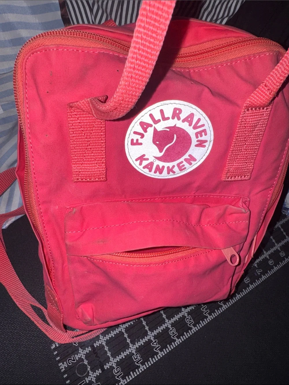 Fjallraven Kanken Mini Backpack in Bright Pink